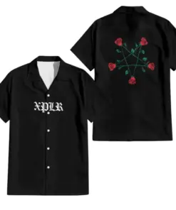 Pentagram roses hawaiian shirt