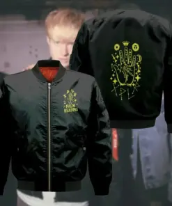 Palm reading bomber jacket