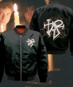 Haunted heart bomber jacket