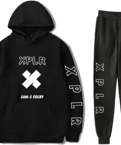 XPLR Logo Hoodies Jogger Pants Set