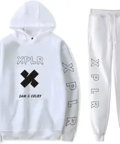 XPLR Logo Hoodies Jogger Pants Set