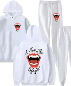 Love Like Blood Hoodies Jogger Pants Set
