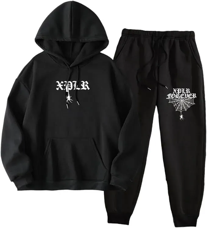 Spider Hoodies Jogger Pants Set
