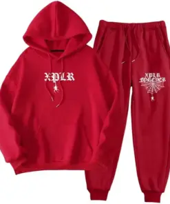 Spider Hoodies Jogger Pants Set