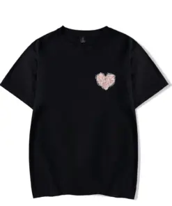 Alternative view of Web heart tee