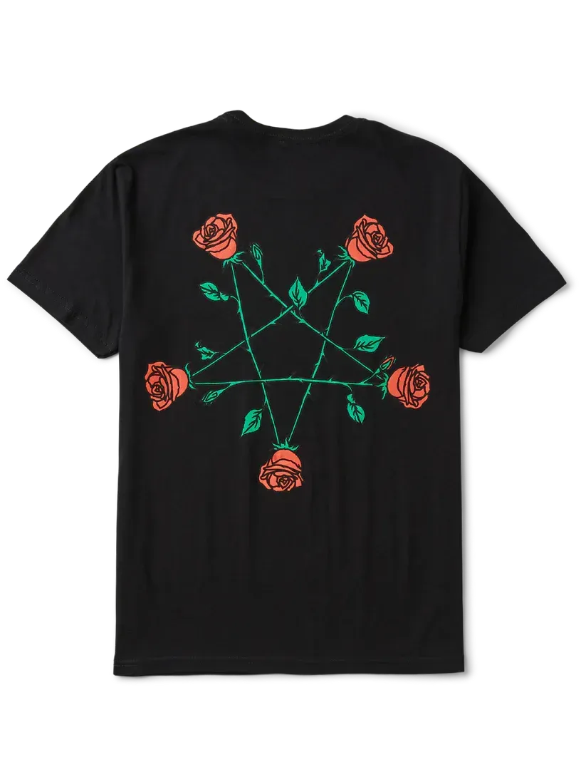 Pentagram roses tee