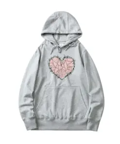 Web heart hoodie