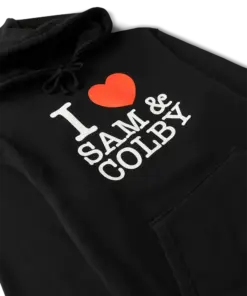 Alternative view of Love hoodie