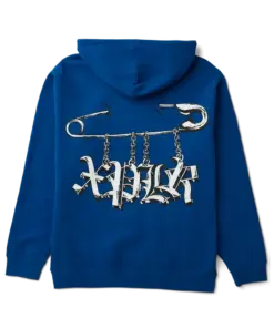 Punk Pin Hoodie Blue