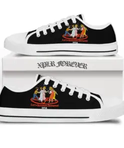 Lets summon demons low top canvas shoes