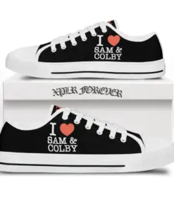 Love low top canvas shoes