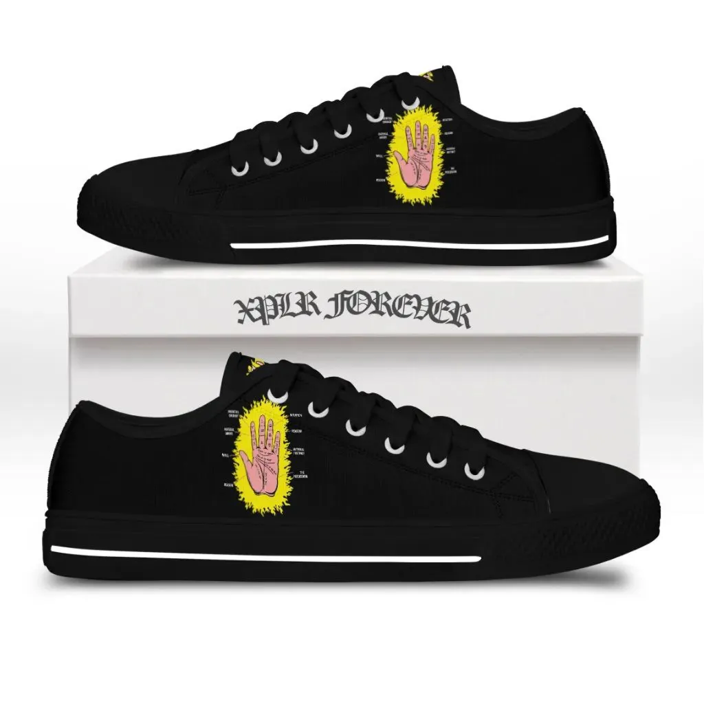 Palmistry low top canvas shoes