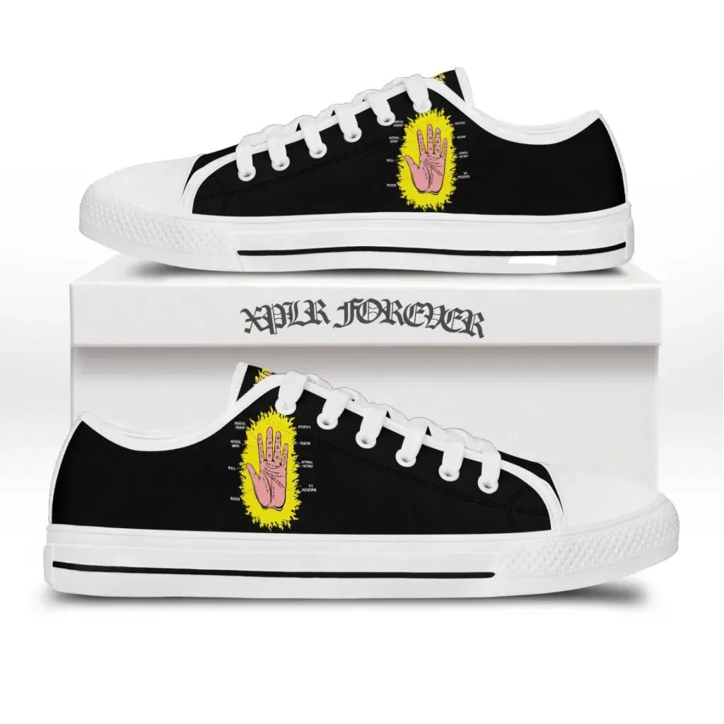 Palmistry low top canvas shoes