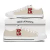 Roses low top canvas shoes