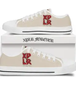 Roses low top canvas shoes