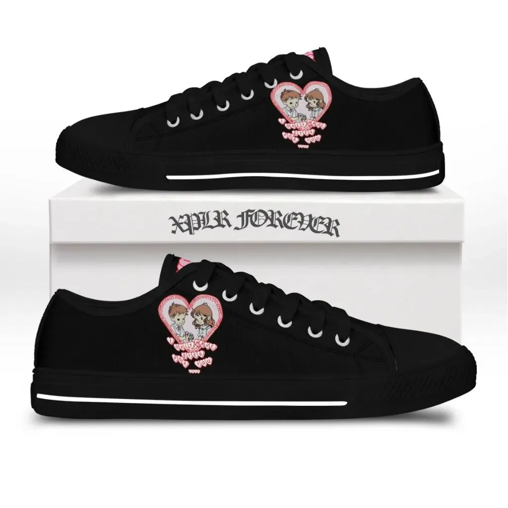 Valentine low top canvas shoes